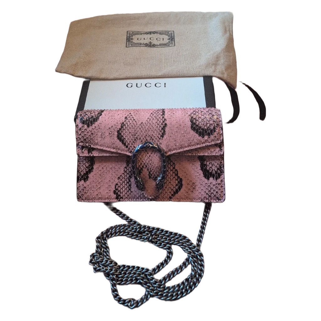 Gucci Dionysus Python Mini Pink Bag