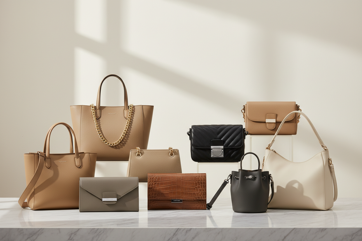 Selection of handbags