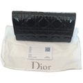 Pre-Owned Christian Dior Lady Dior Black Patent Leather Clutch