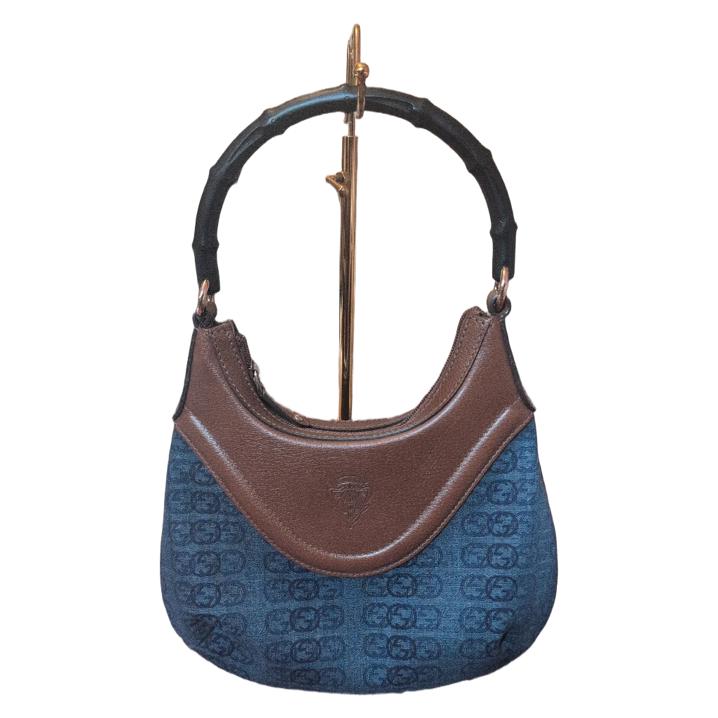 Pre-Owned Gucci Hysteria Denim & Leather bag