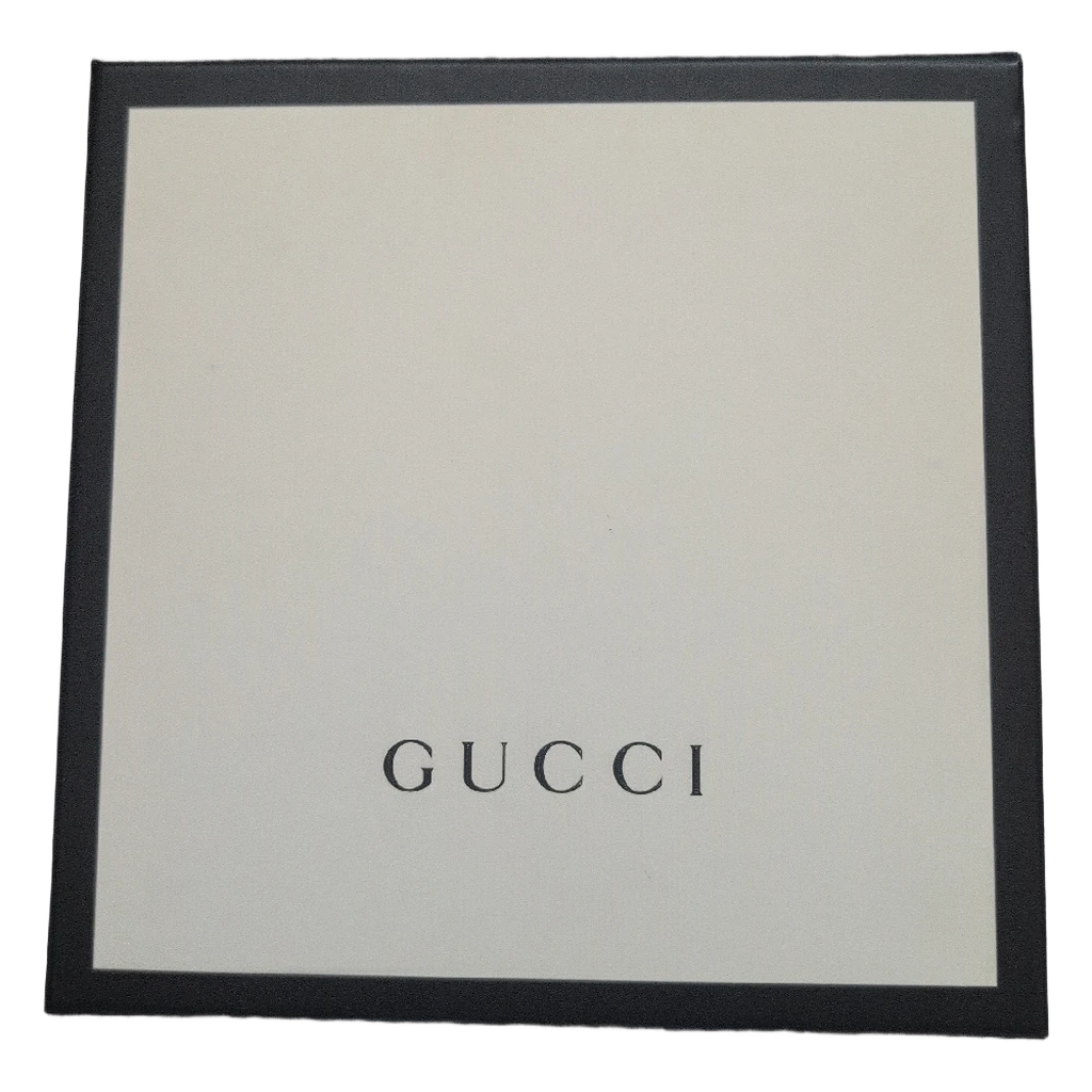 Gucci box for Pre-owned Gucci Strawberry Cross Body Bag Black & White