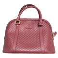 FRONT OF Pre-Owned Gucci GG Medium Red Top Handle Bag Guccissima