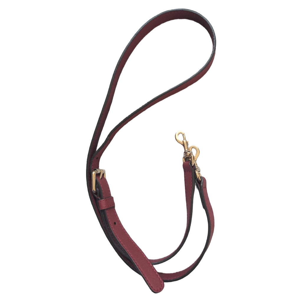 strap off Pre-Owned Gucci GG Medium Red Top Handle Bag Guccissima
