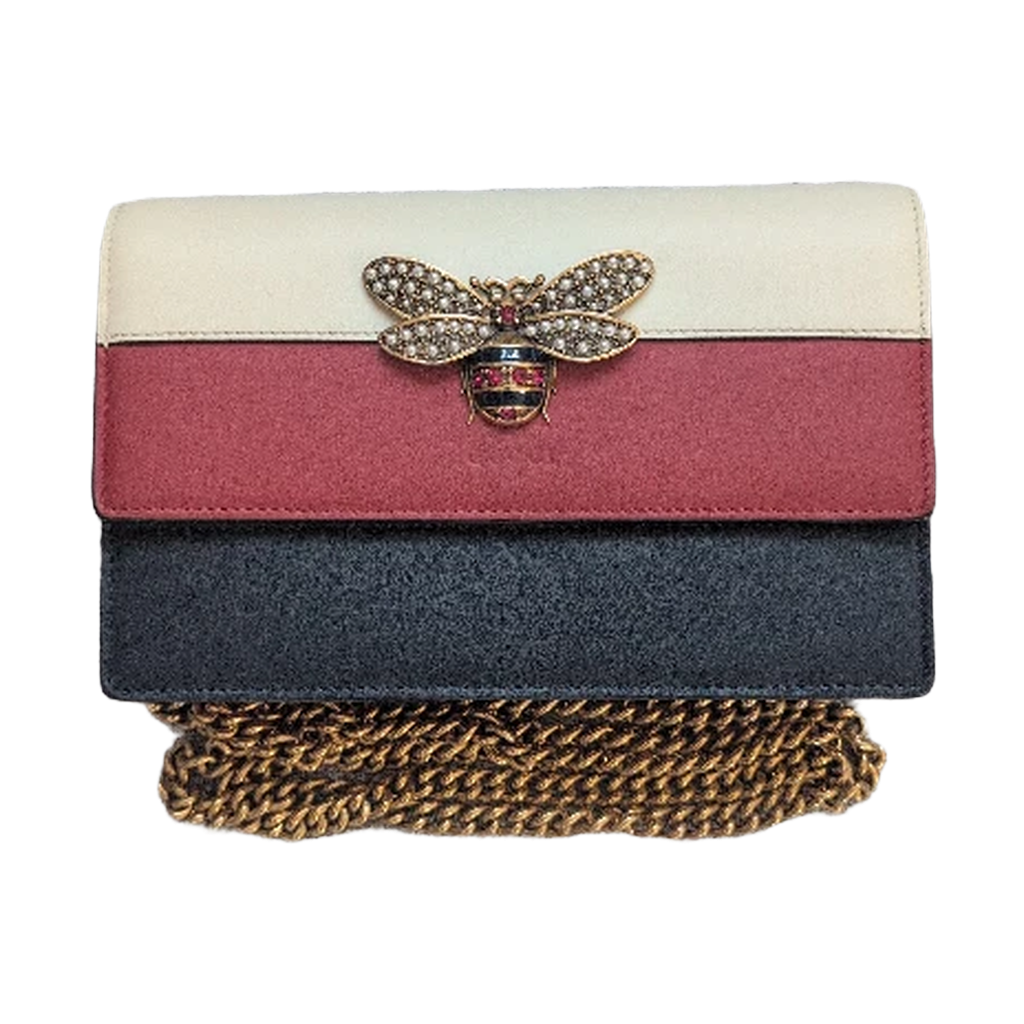 Front of Pre-owned Gucci Queen Bee On Removable Chain bag