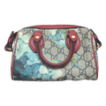 front view of Gucci GG Supreme Blooms Mini Boston bag