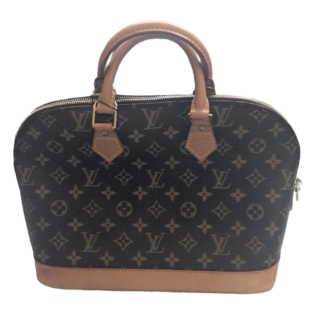 back view of Pre-owned Louis Vuitton Alma PM Monogram Canvas