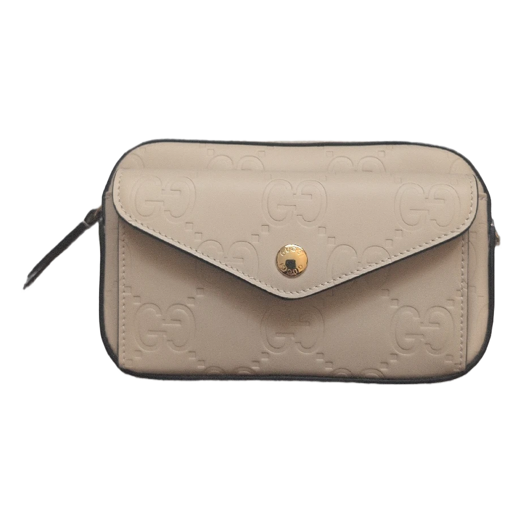 front view of Pre-owned Gucci Beige GG Monogram Shoulder Bag