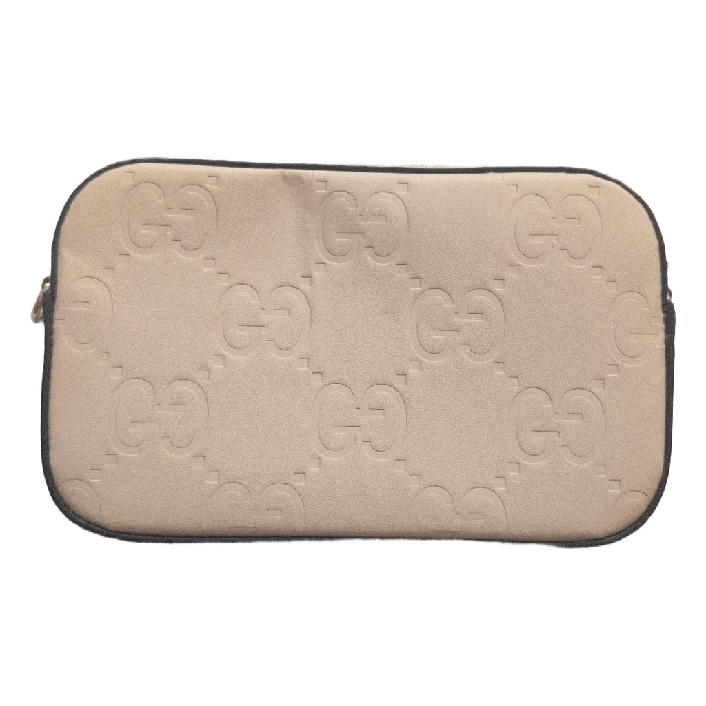 back view of Pre-owned Gucci Beige GG Monogram Shoulder Bag