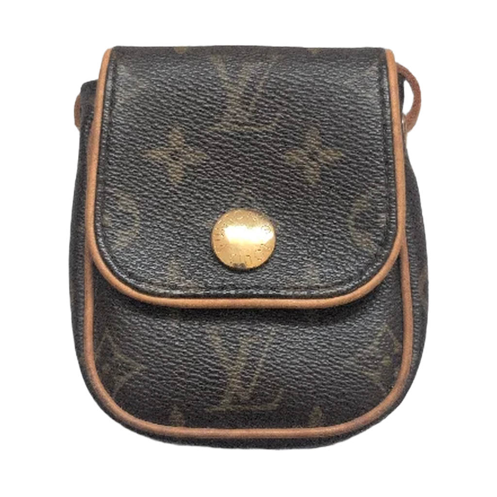 front view of Pre-Owned Louis Vuitton Monogram Pochette Cancun Shoulder Bag