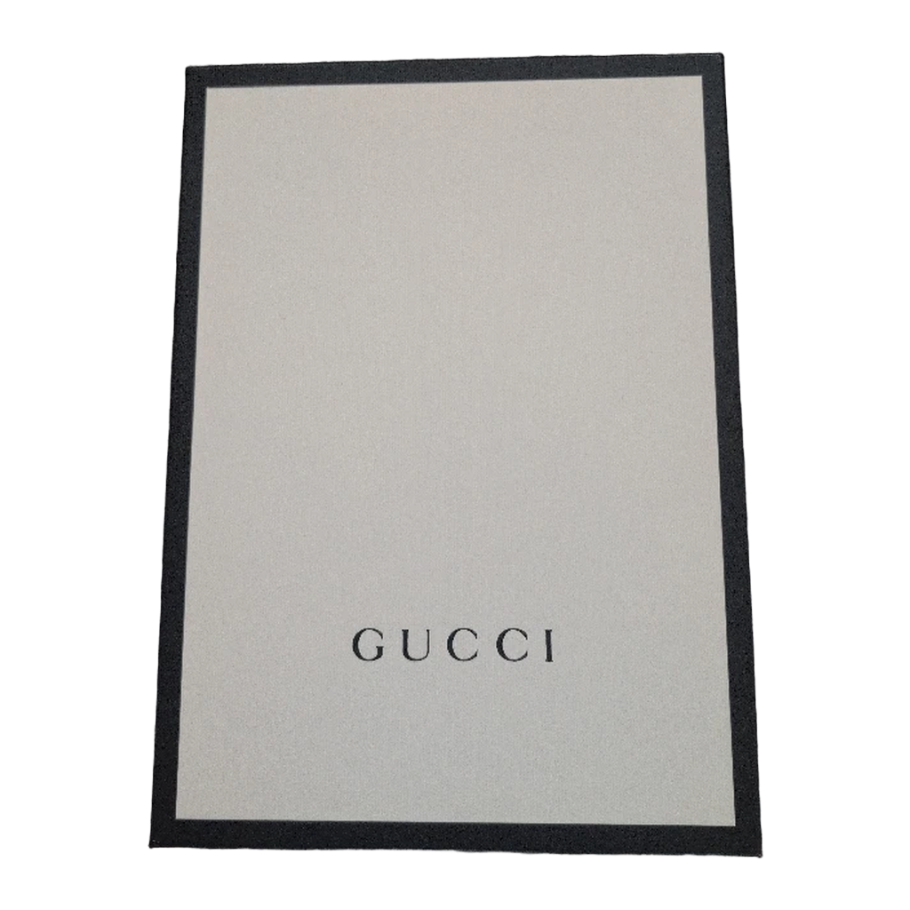 gucci box for Pre-Owned Gucci GG Supreme Dog Bosco Applique Pouch Clutch Bag in Canvas