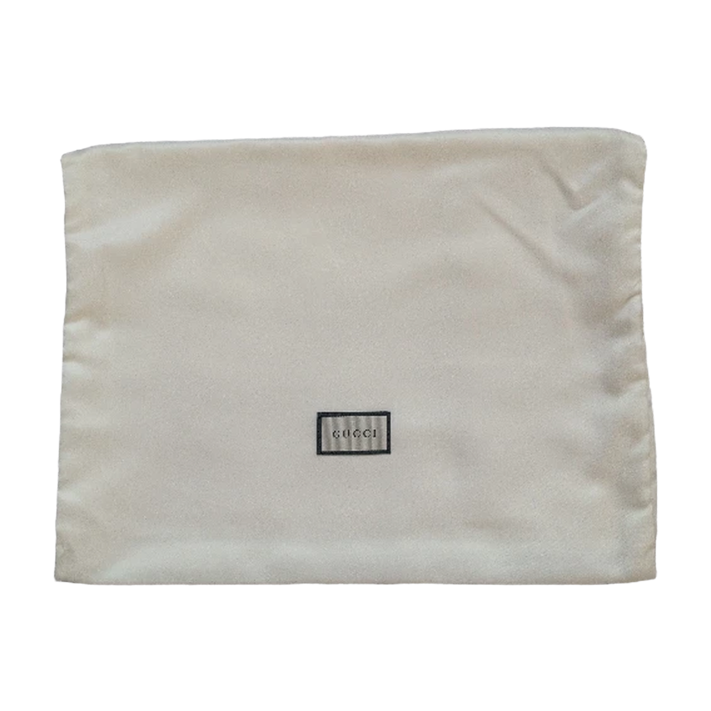 Gucci dustbag for Pre-Owned Gucci GG Supreme Dog Bosco Applique Pouch Clutch Bag in Canvas