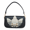 front view of Pre-owned Gucci and Adidas Originals Black and white Horsebit