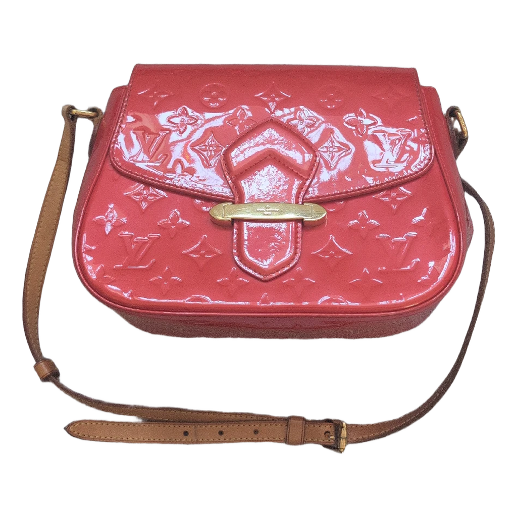 front view with strap Pre-owned Louis Vuitton Bellflower Red Bag