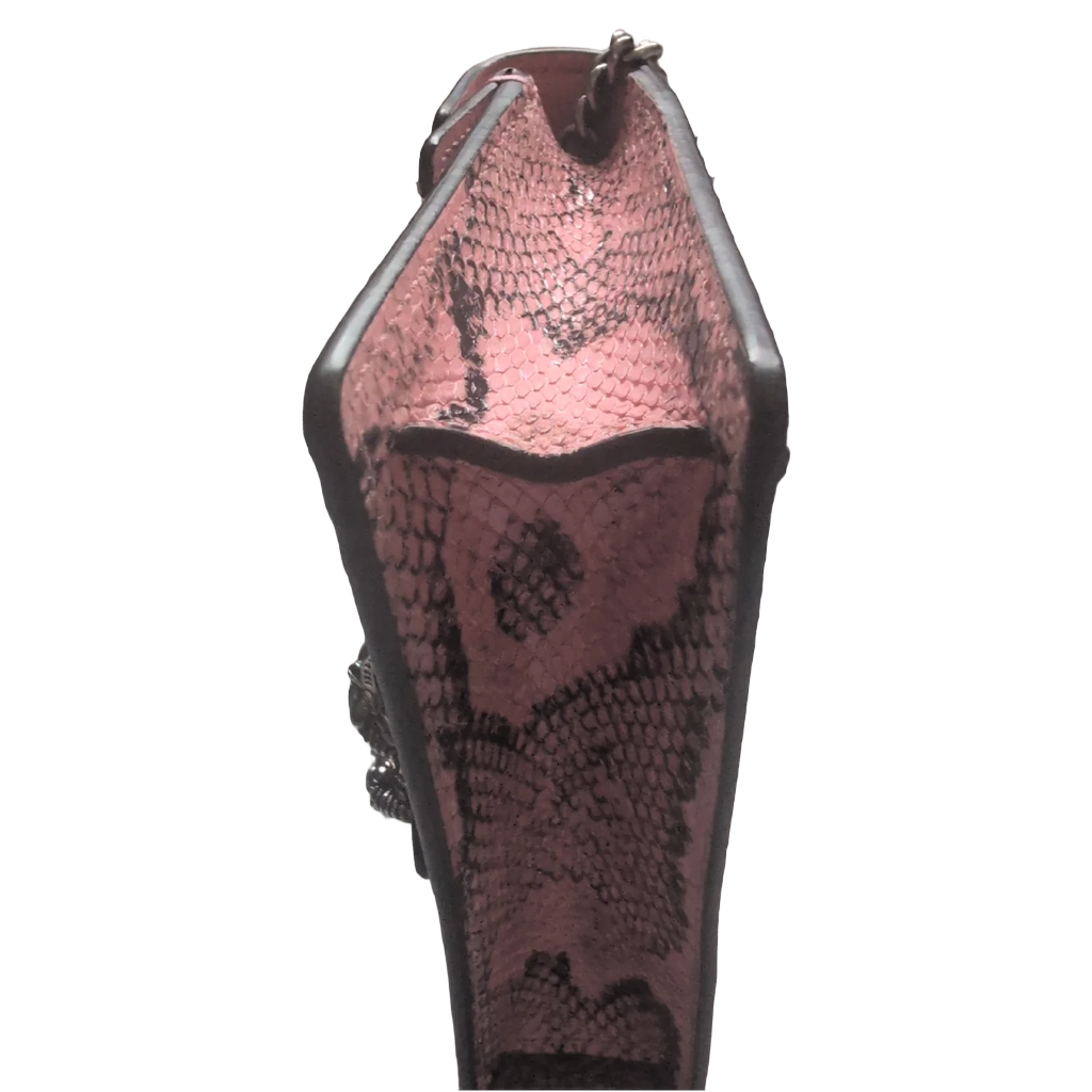 corner condition of Pre-Owned Gucci Dionysus Python Mini Pink Bag
