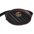 front of Pre-Owned Gucci GG Marmont Matelasse Belt Bag.