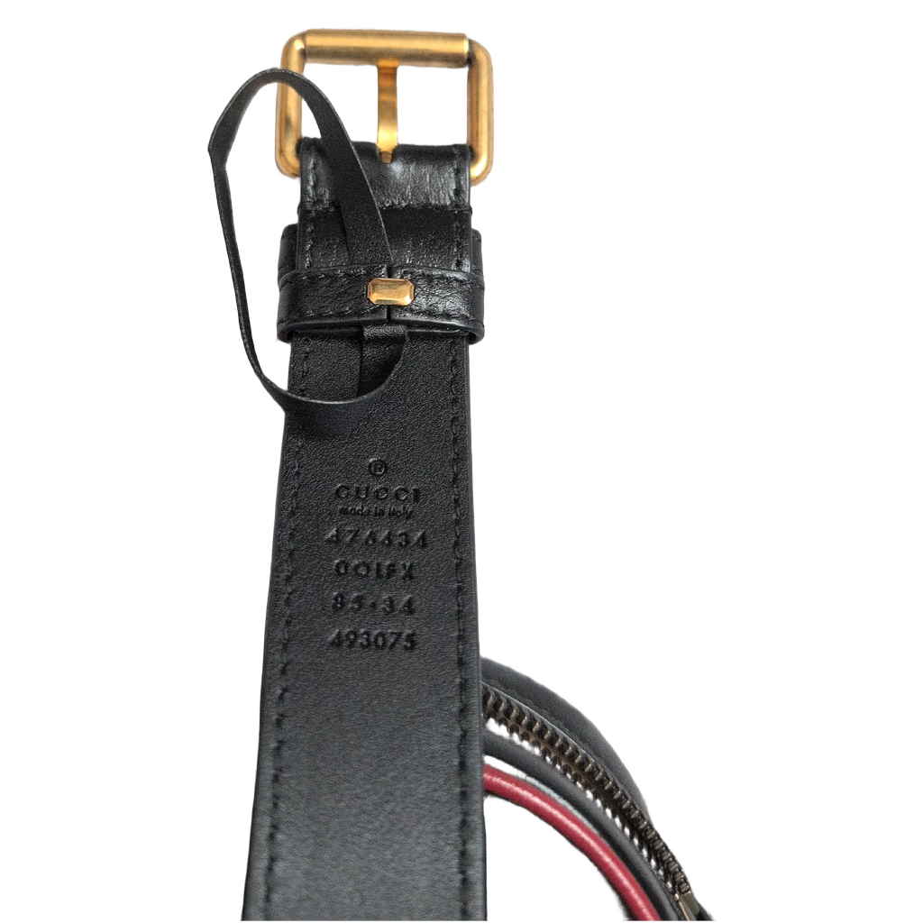 belt serial number Pre-Owned Gucci GG Marmont Matelasse Belt Bag
