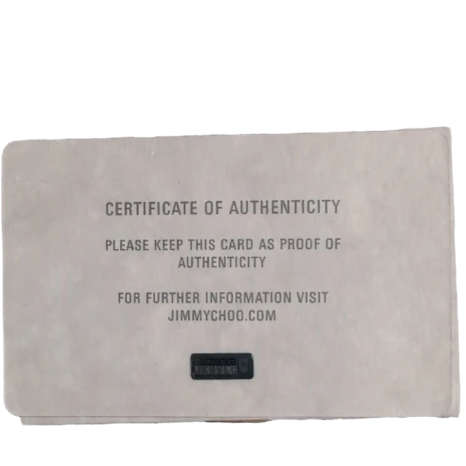 Certific\te of authenticity 2 Pre-Owned Jimmy Choo Cheri Continental Encrusted Powder Pink Wallet On Chain