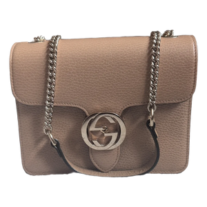 Pre-Owned Beige Gucci GG Interlocking Cross Body Bag