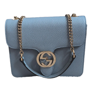 Pre-Owned Blue Gucci GG Interlocking Cross Body Bag