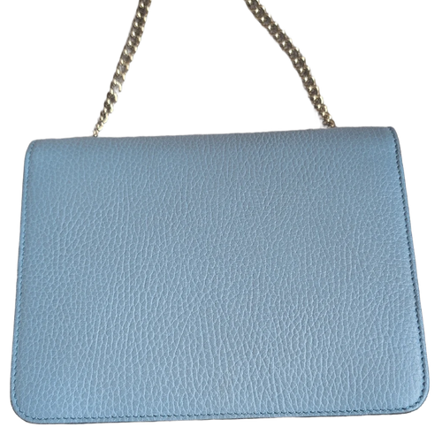 back view of Pre-Owned Blue Gucci GG Interlocking Cross Body Bag
