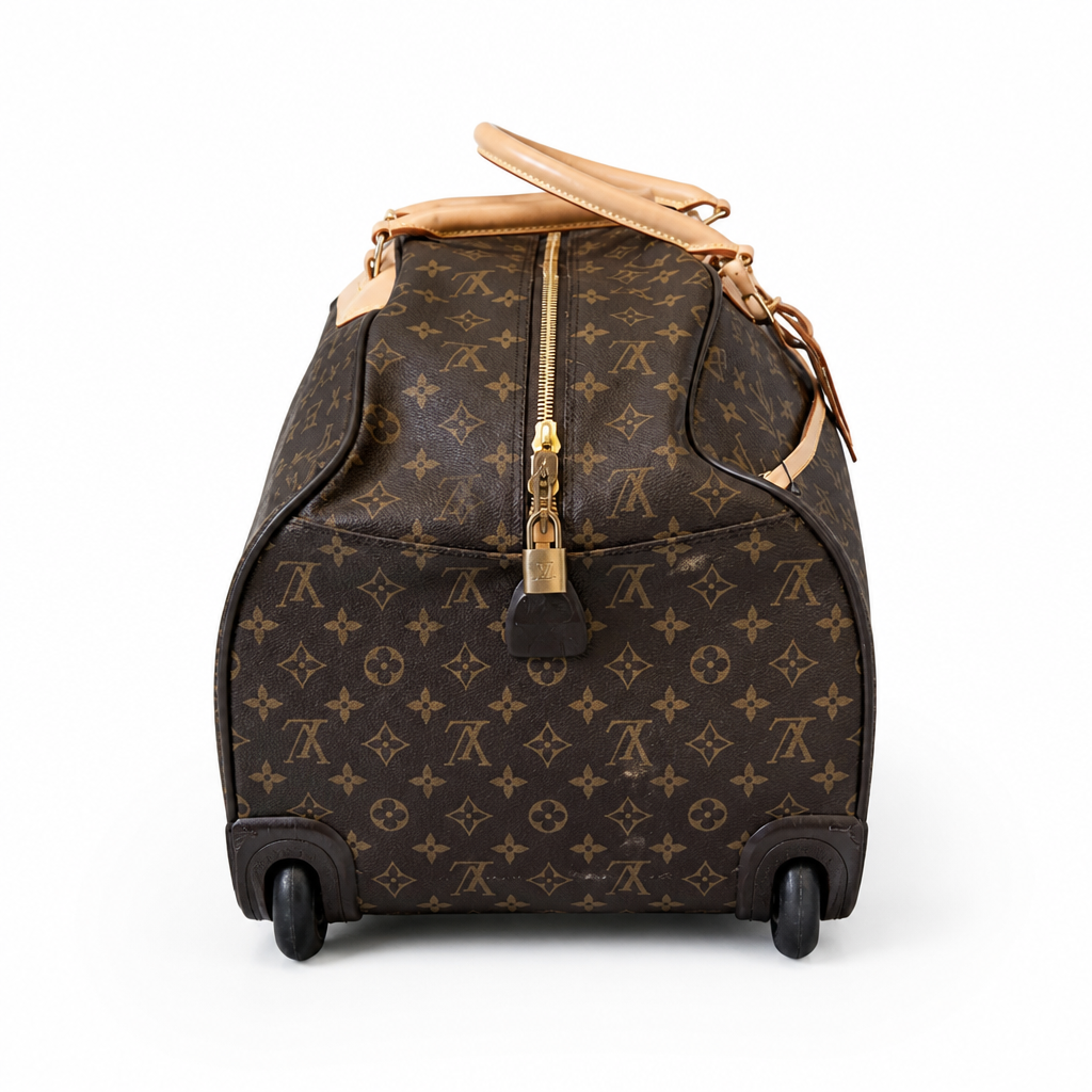 wheels and padlock Pre-Owned Louis Vuitton Monogram Eole 55 Travel Bag Carry Case