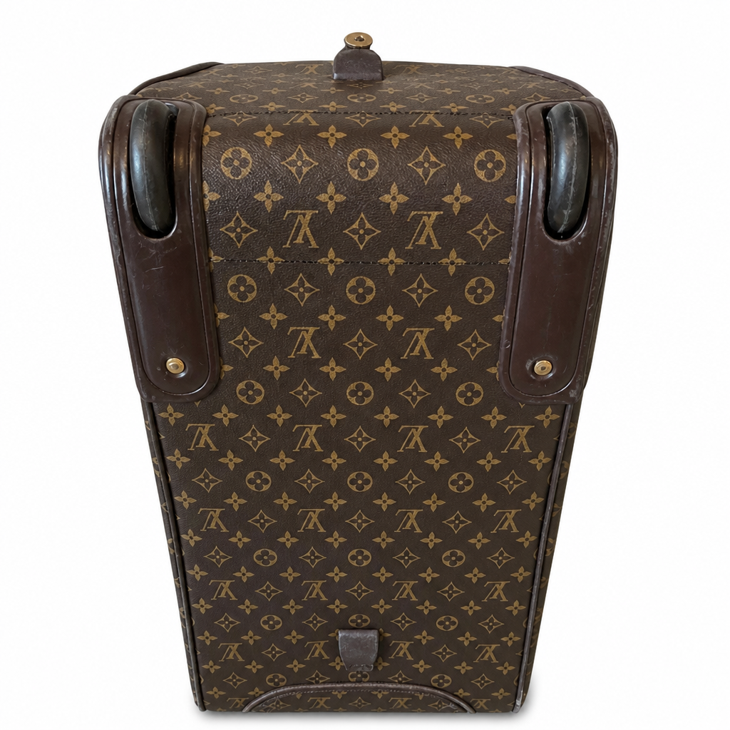 showing wheel condition Pre-Owned Louis Vuitton Monogram Eole 55 Travel Bag Carry Case