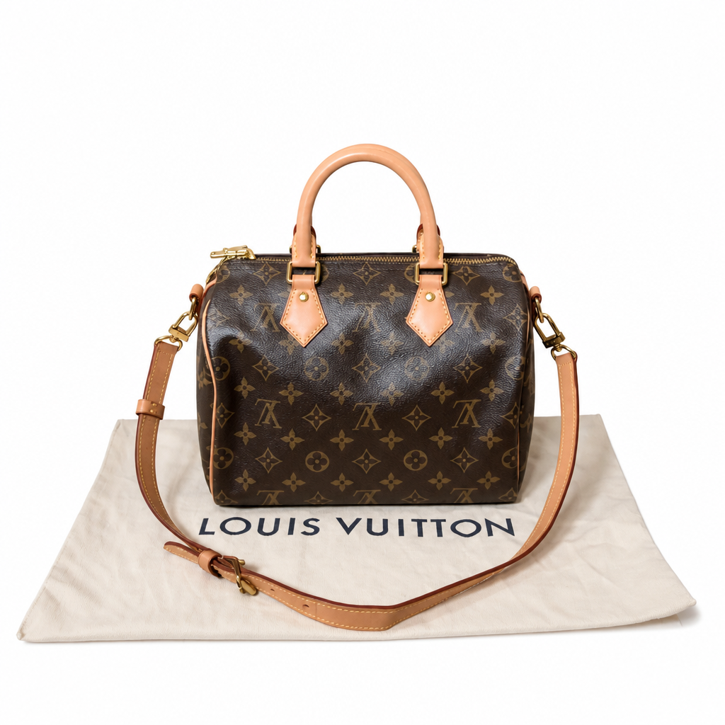 front Pre-Owned Louis Vuitton Speedy 25 Bandoulière – Monogram Canvas