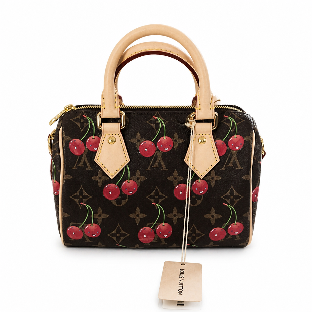 back Pre-Owned Louis Vuitton x Takashi Murakami Cherry Speedy Bandoulière 