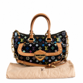 front Pre-Owned Louis Vuitton x Takashi Murakami Rita  Multicolore Monogram Black