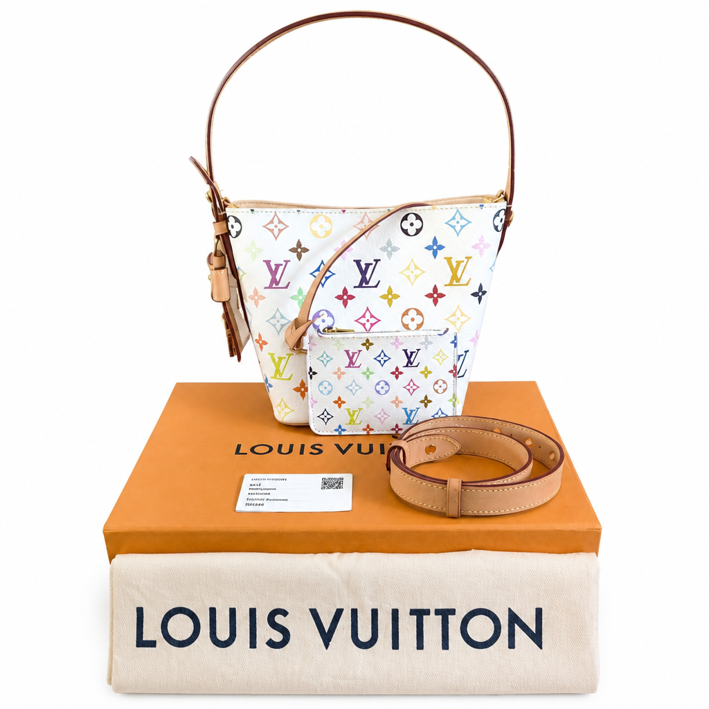 Louis Vuitton x Takashi Murakami All In BB Bucket Bag  full set