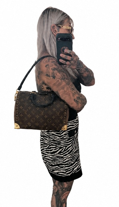 houlder strap Pre-Owned Louis Vuitton Speedy Trunk 25 Monogram
