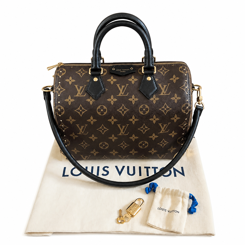 front view Pre-Owned Louis Vuitton Speedy Trunk 25 Monogram