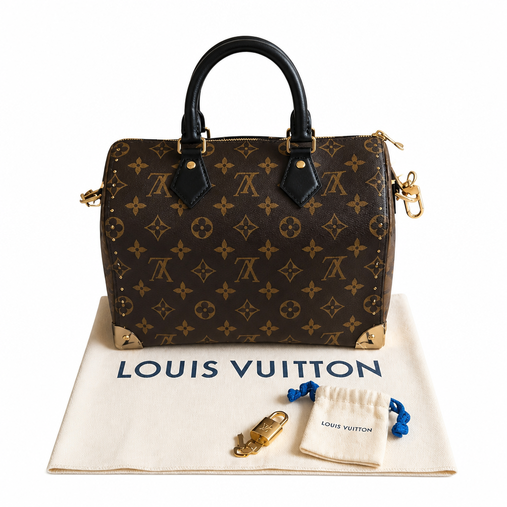 back view Pre-Owned Louis Vuitton Speedy Trunk 25 Monogram