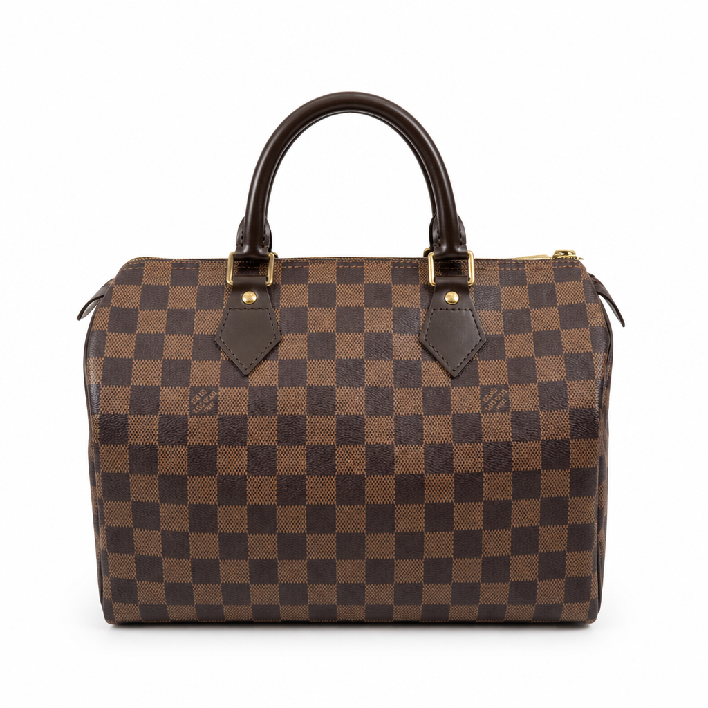 back Pre-Owned Louis Vuitton Speedy 30 Damier Ebene