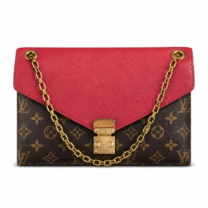 Pre-Owned Louis Vuitton Pallas Chain Monogram Canvas Shoulder Bag – Cerise Red – M41201