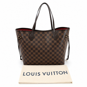 Pre-Owned Louis Vuitton Neverfull MM Damier Ebene, Cerise Red