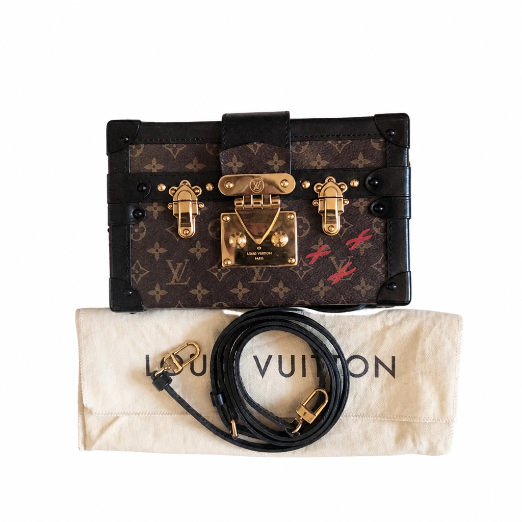 Pre-Owned Louis Vuitton Petite Malle Monogram Canvas Crossbody Bag