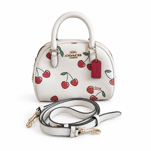 Pre-Owned Coach Sydney Satchel With Heart Cherry Print – CF421