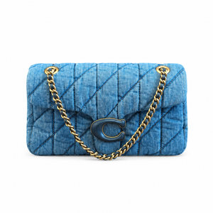 Pre-Owned Coach Quilted Tabby Shoulder Bag 26 – Blue Denim