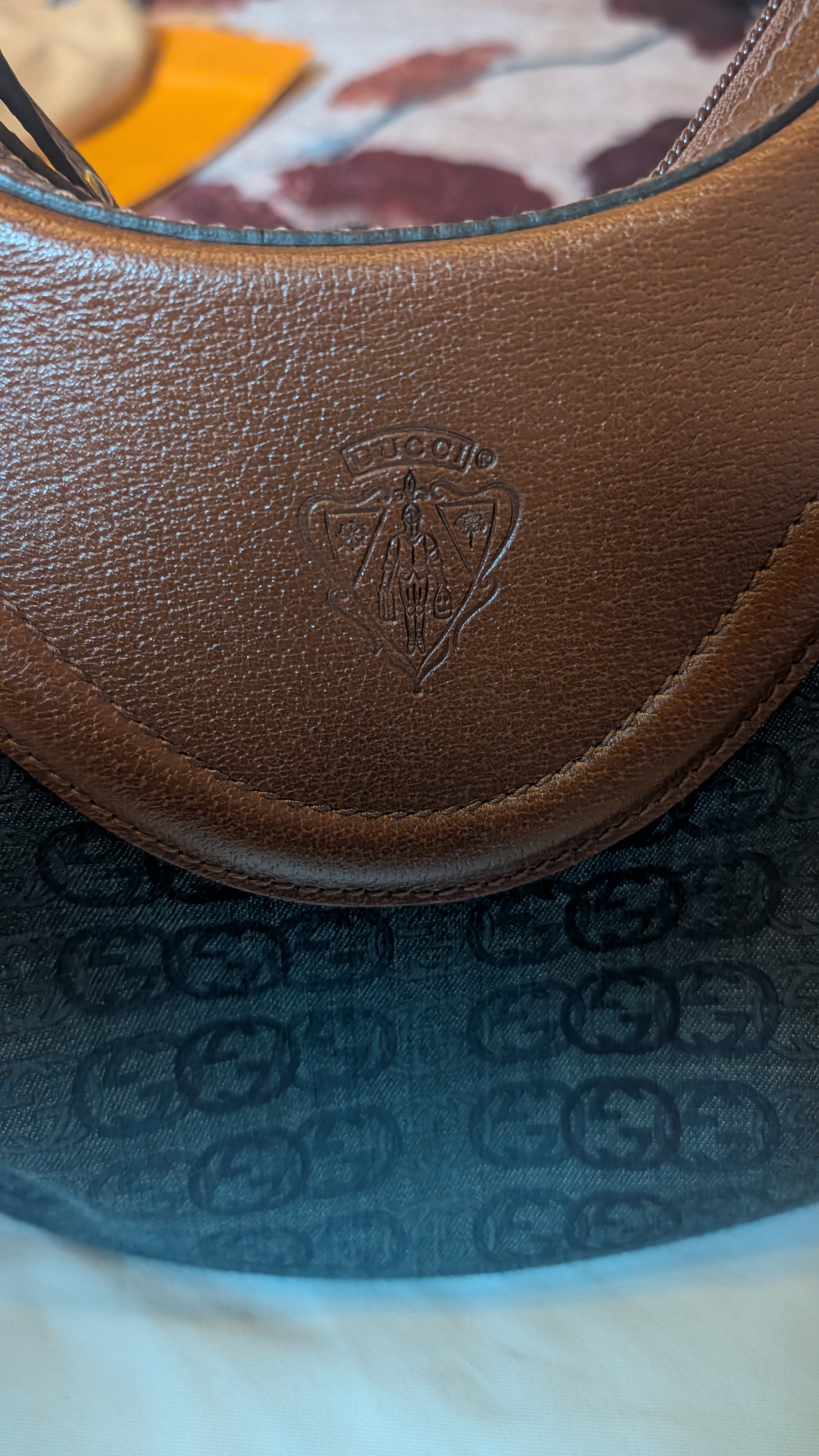 Pre-Owned Gucci Hysteria Denim & Leather bag
