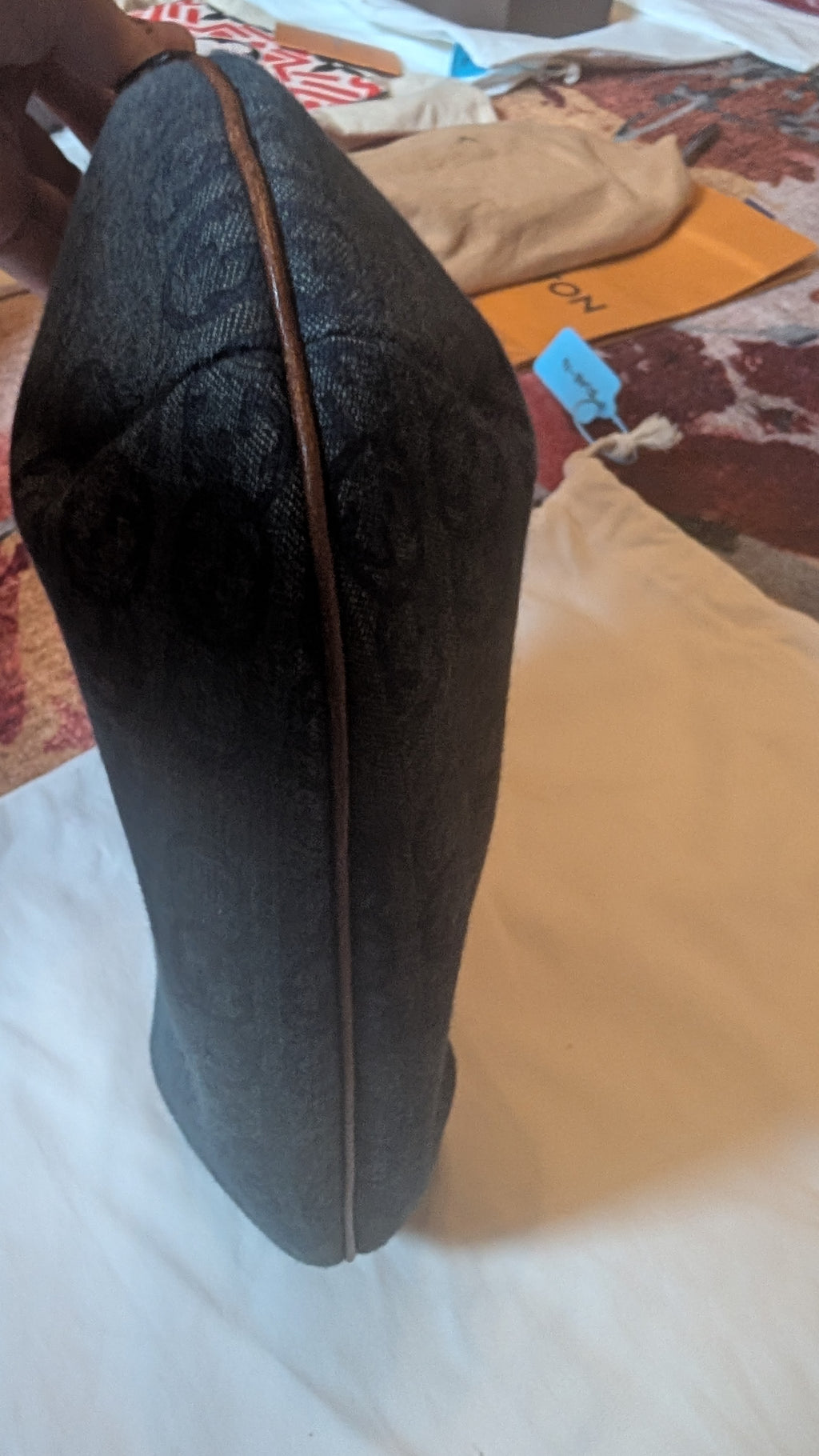 Pre-Owned Gucci Hysteria Denim & Leather bag