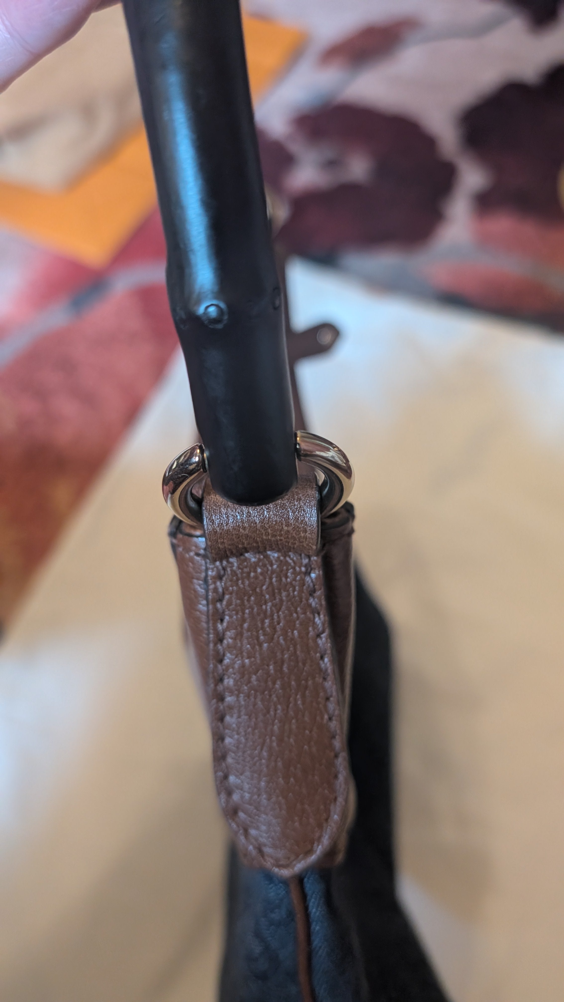 Pre-Owned Gucci Hysteria Denim & Leather bag