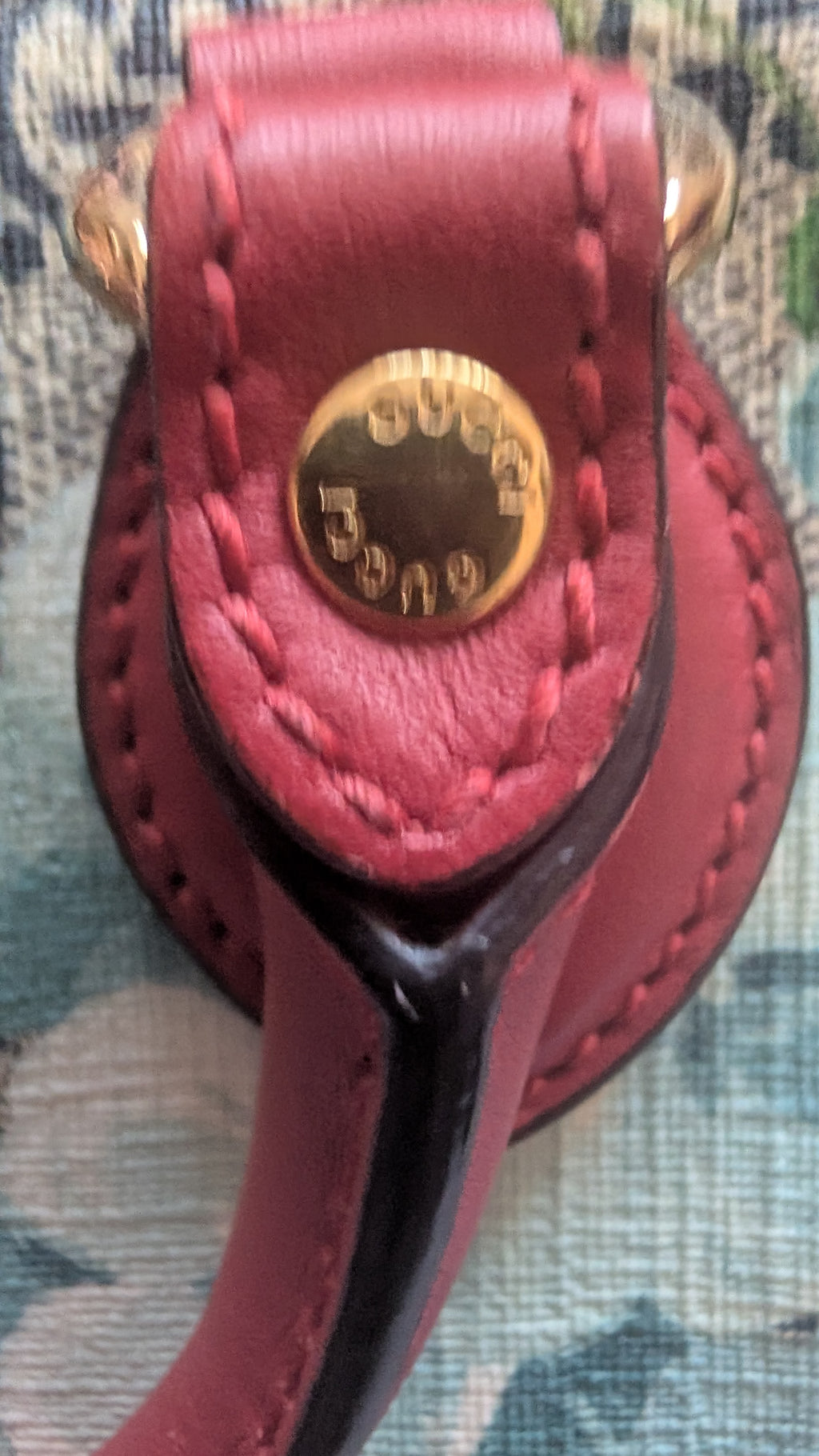 showing hardware Gucci GG Supreme Blooms Mini Boston bag