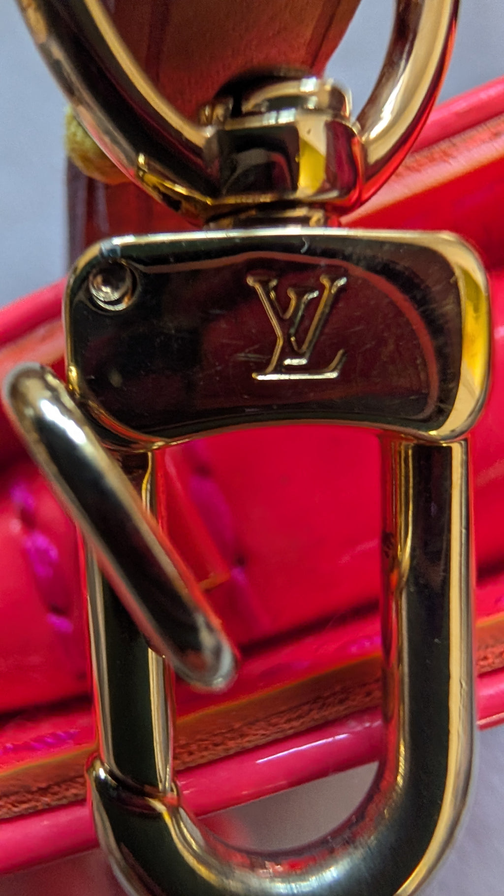 gold hardware dor Pre-owned Louis Vuitton Robert Wilson Pink  Pochette