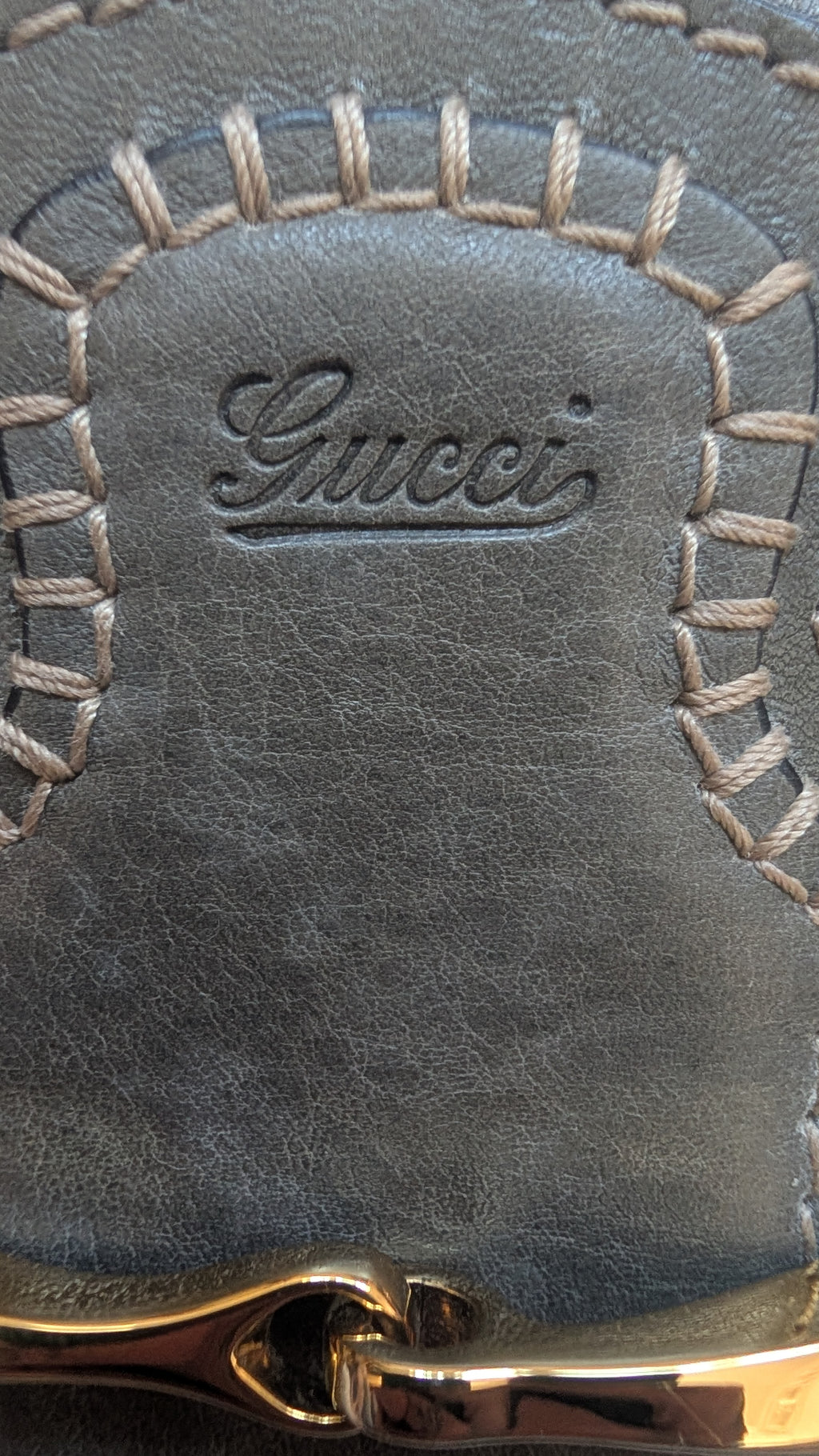 gucci logo Pre-owned Gucci Pelham Monogram Canvas Clutch