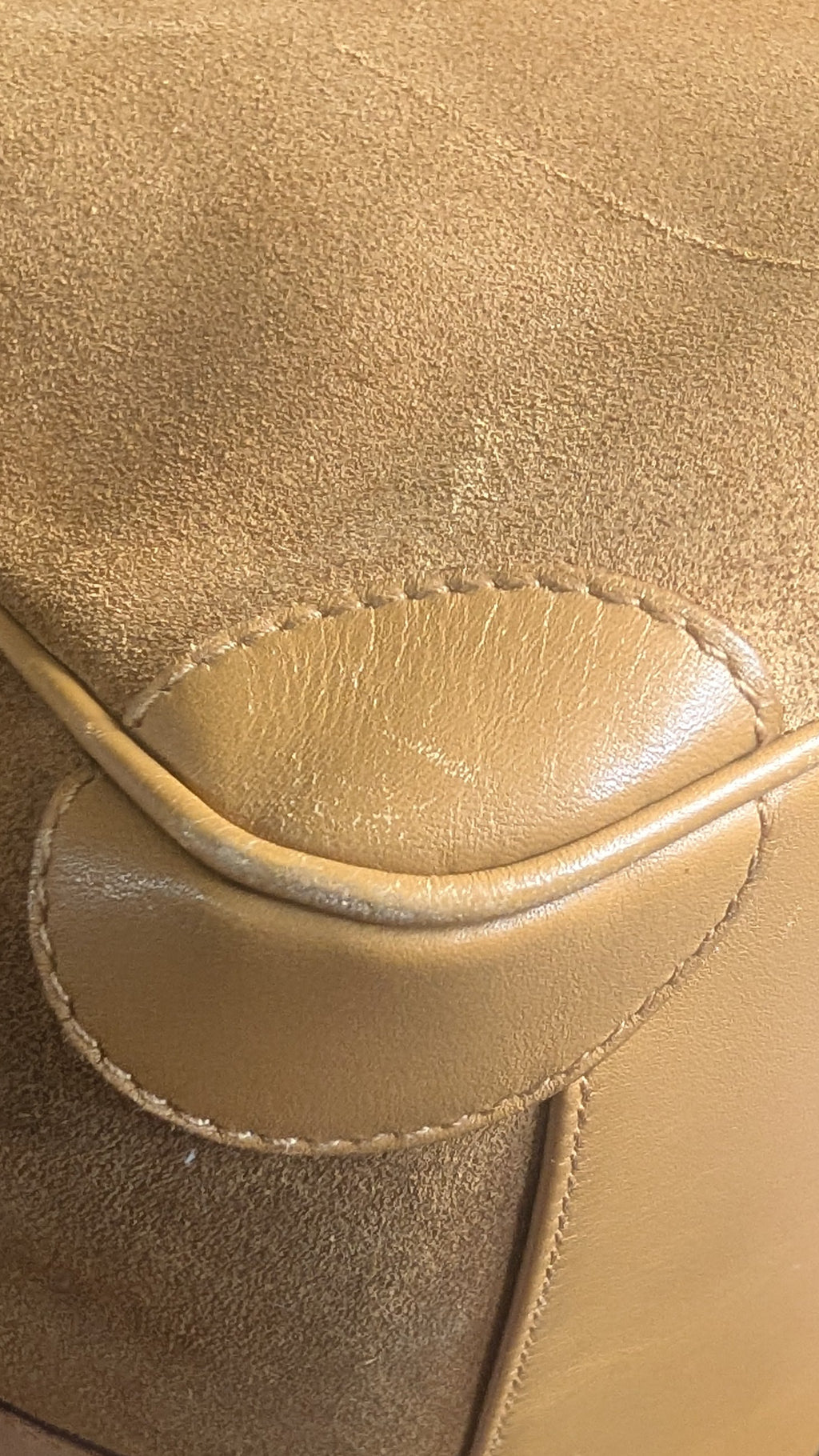 fourth corner Pre-Owned Gucci Mustard Brown Suede Boston Bag 