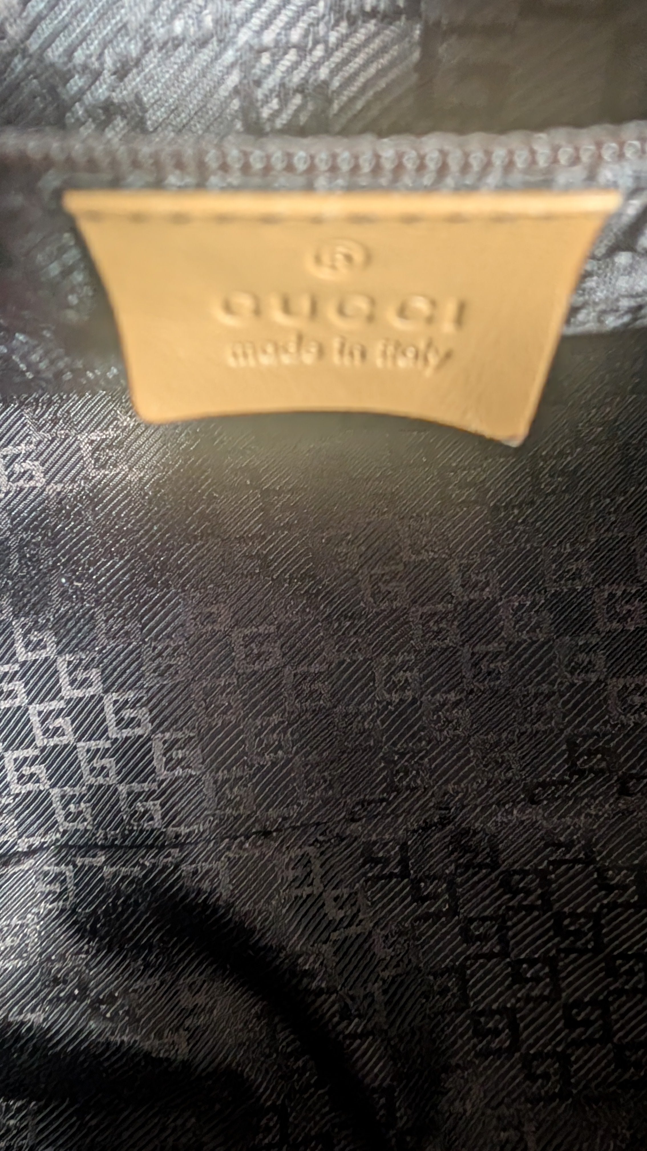 gucci inside leather label Pre-Owned Gucci Mustard Brown Suede Boston Bag 