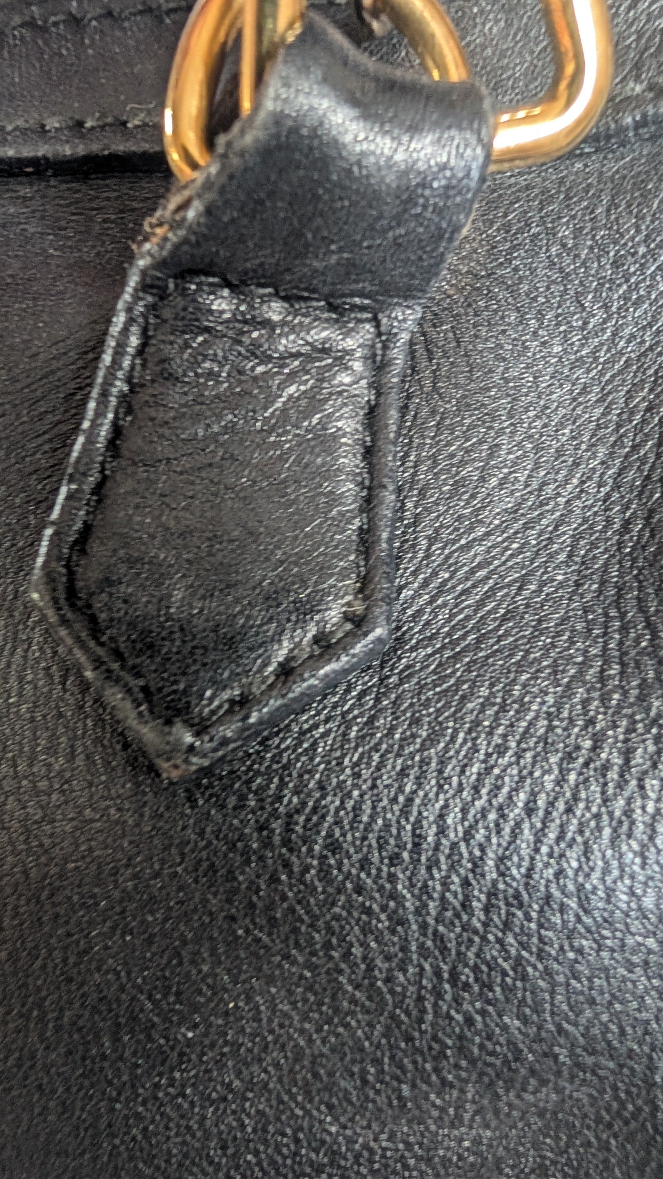 strap GUCCI Bamboo Mini Black Leather Bamboo Shoulder Bag 