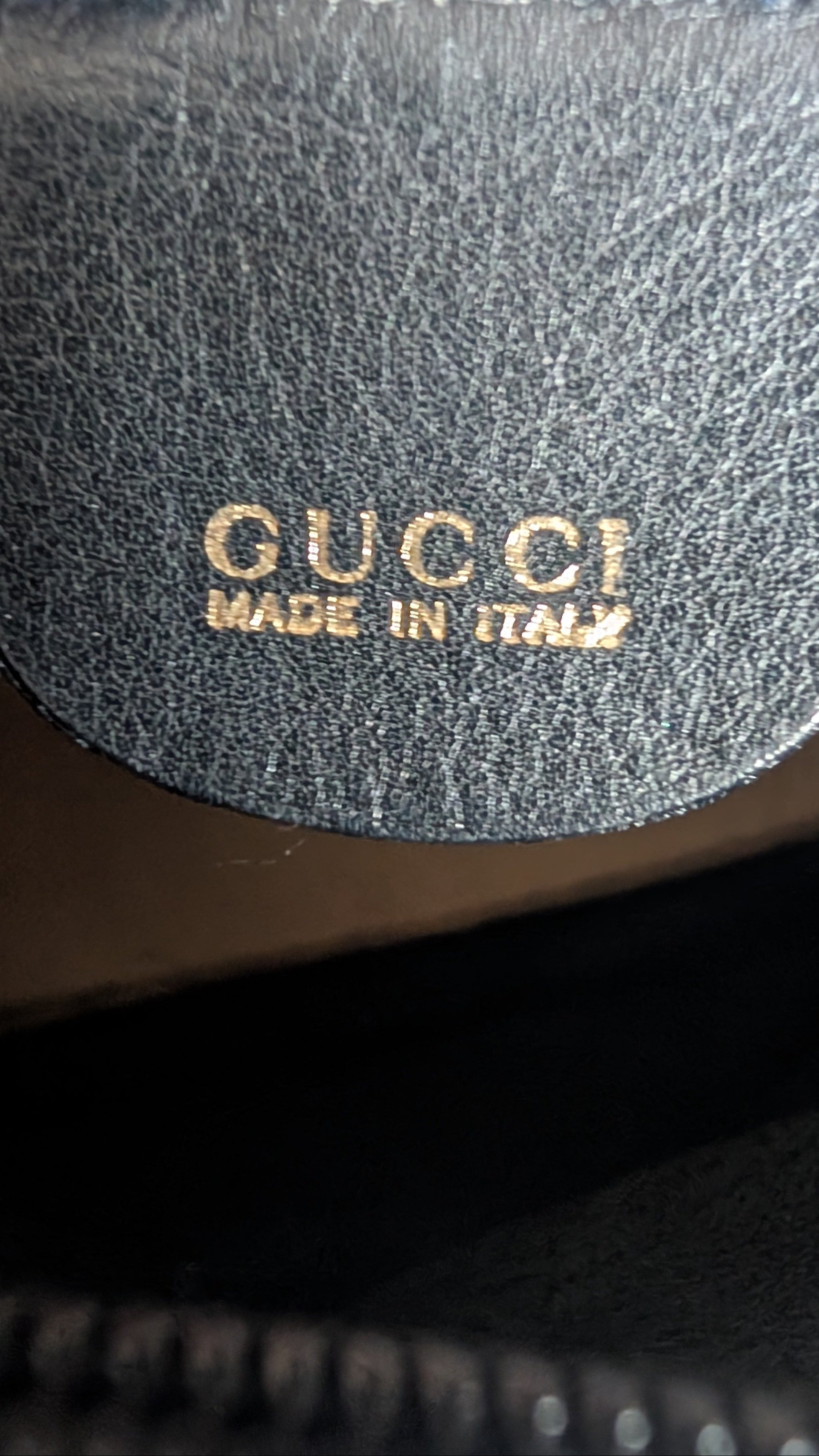 gucci leather inside label GUCCI Bamboo Mini Black Leather Bamboo Shoulder Bag 