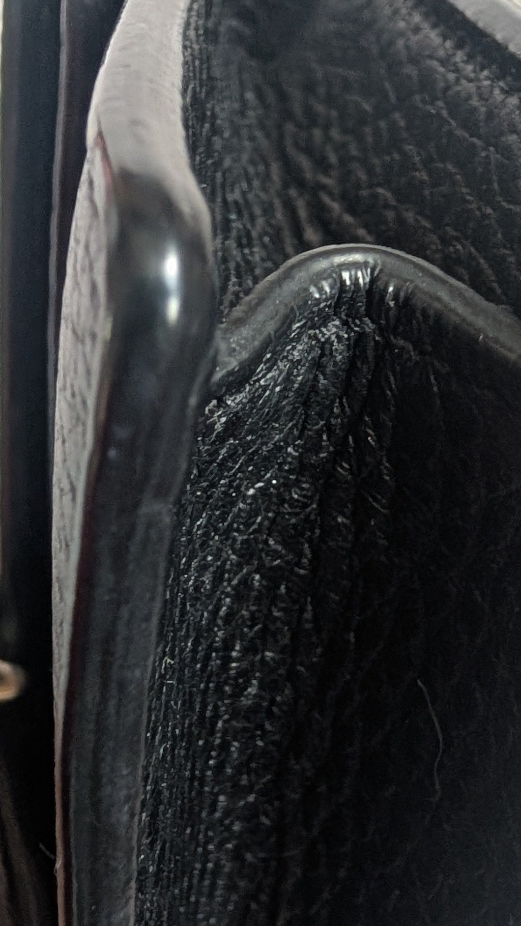 corner of Pre-Owned Gucci Dionysus Black Pebbled Leather Mini Bag